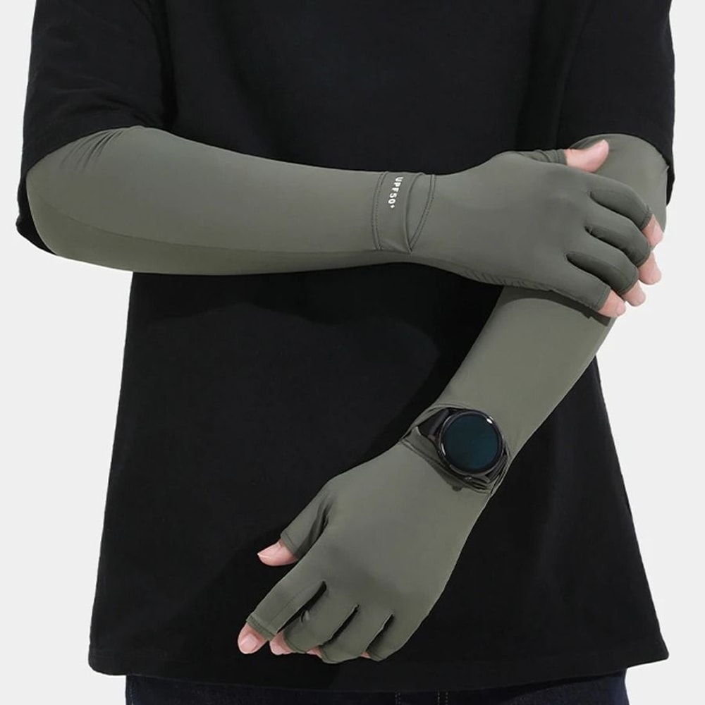 Ice Silk Cooling AntiUV Protective Arm Sleeves 3