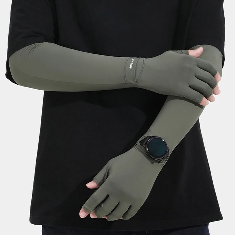 Ice Silk Cooling AntiUV Protective Arm Sleeves 3