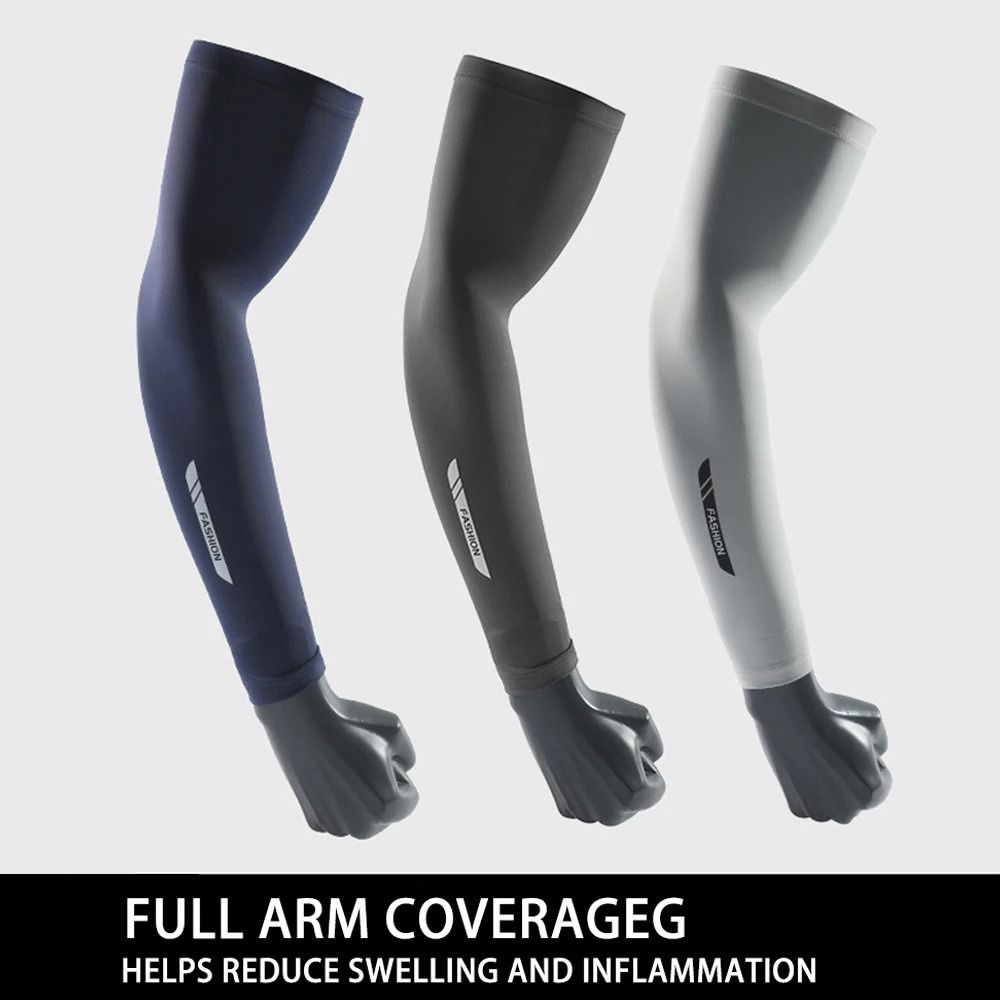 Pro Ice Silk Cooling AntiUV Protective Arm Sleeves 1