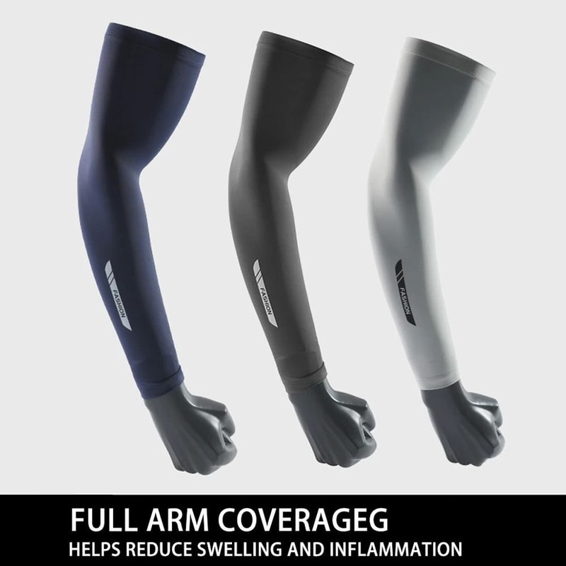 Pro Ice Silk Cooling AntiUV Protective Arm Sleeves 1