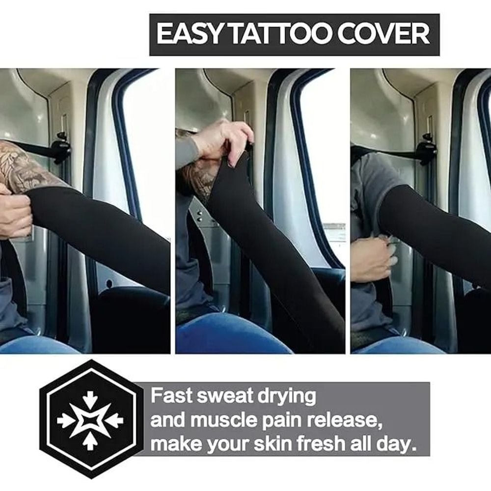 Pro Ice Silk Cooling AntiUV Protective Arm Sleeves 4