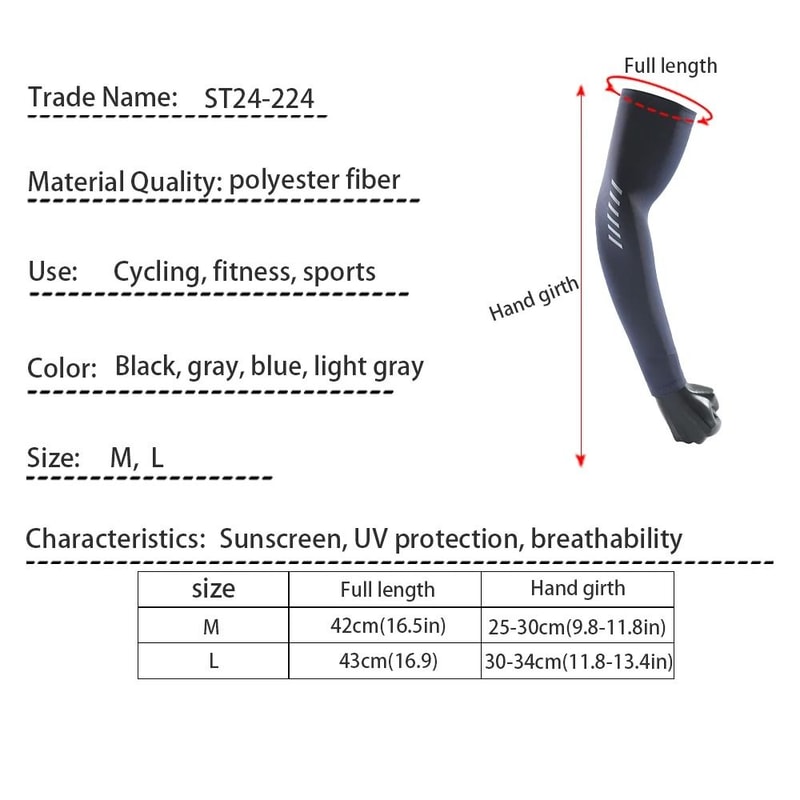 Pro Ice Silk Cooling AntiUV Protective Arm Sleeves 5
