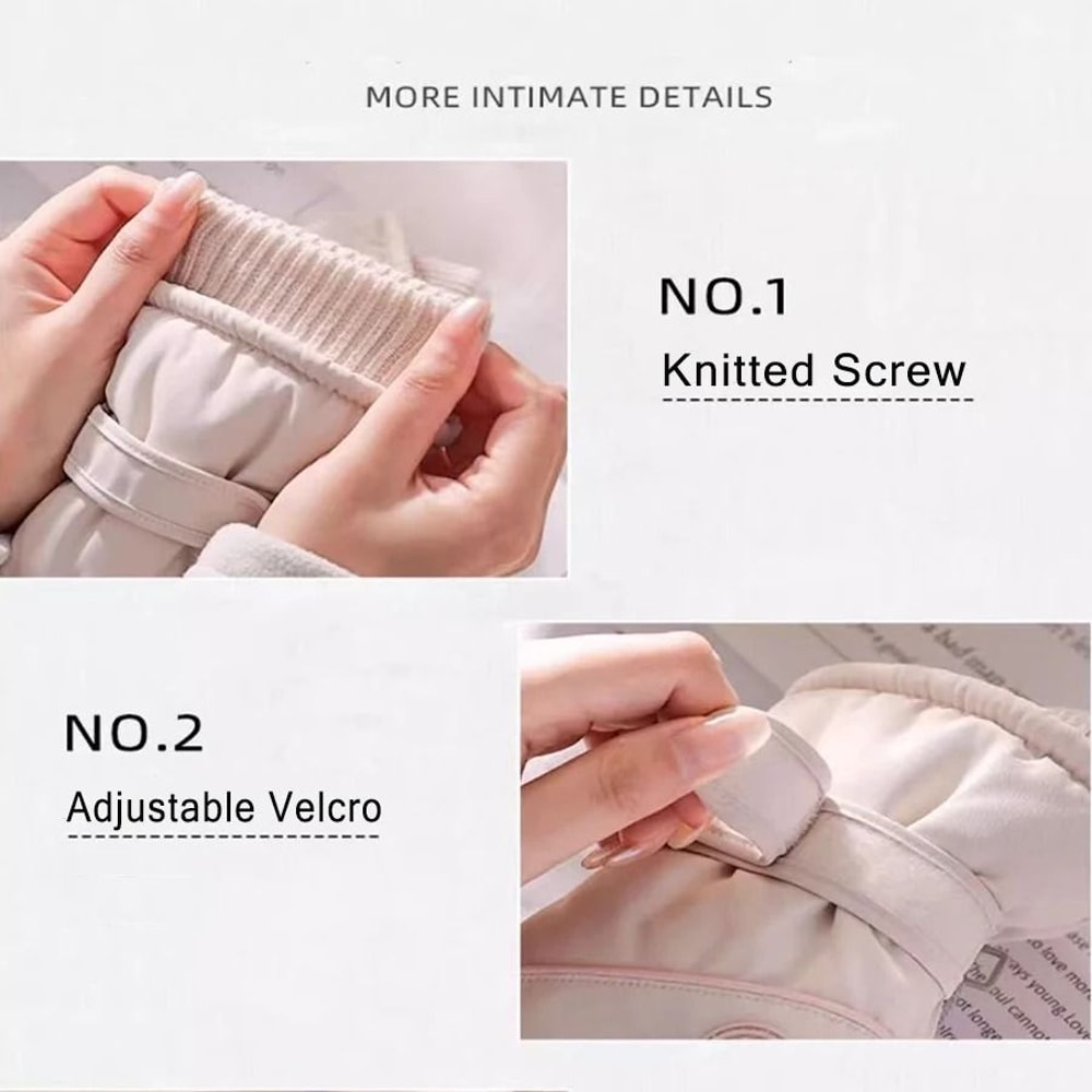 Thermal Velvet Insulated Windproof Winter Ski Gloves 4