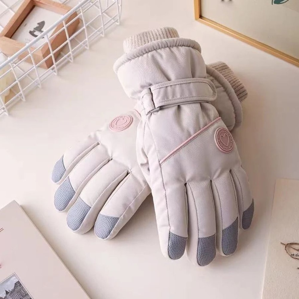 Thermal Velvet Insulated Windproof Winter Ski Gloves 6