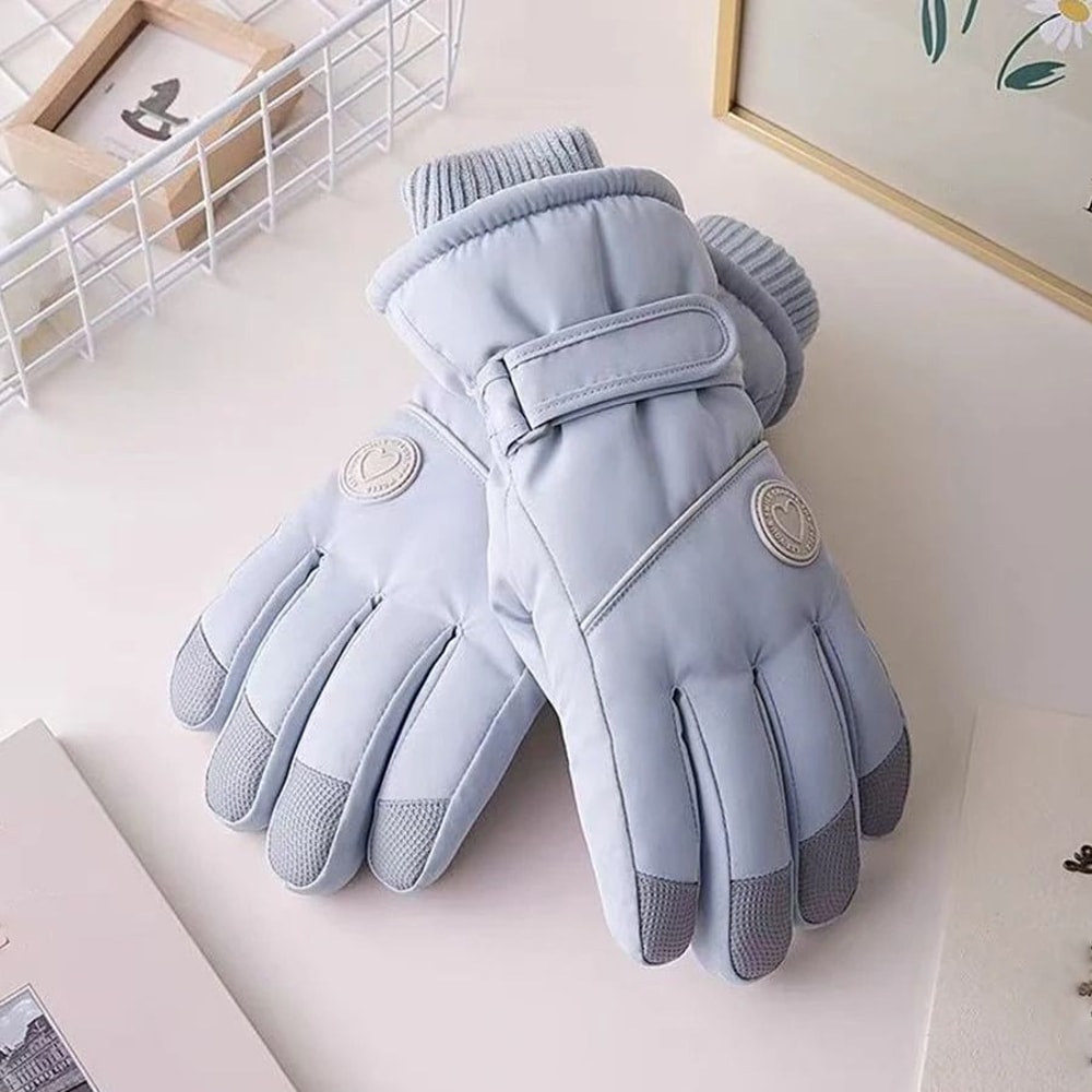 Thermal Velvet Insulated Windproof Winter Ski Gloves 8