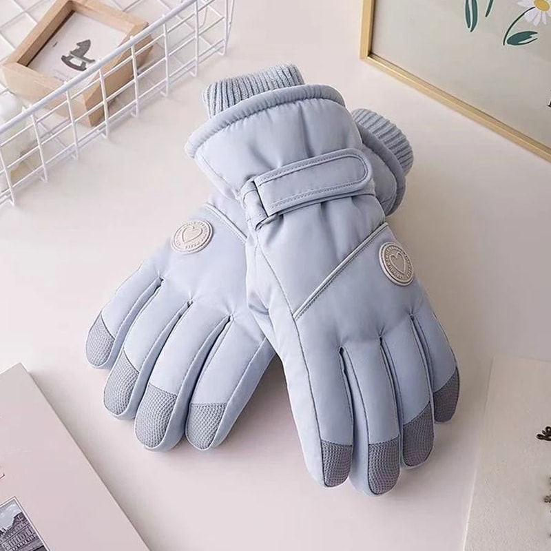 Thermal Velvet Insulated Windproof Winter Ski Gloves 8