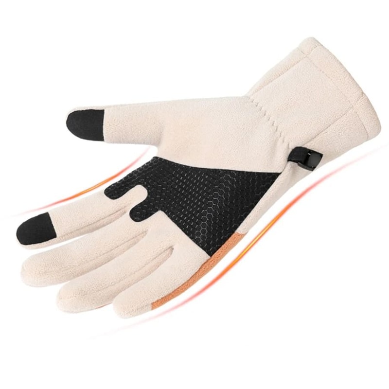 Thermal Fleece Windproof Outdoor Cycling Gloves 1