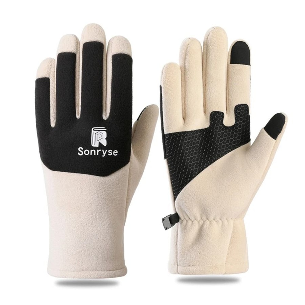 Thermal Fleece Windproof Outdoor Cycling Gloves 6