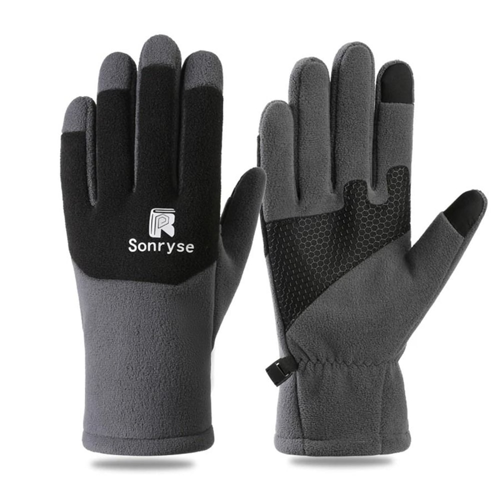 Thermal Fleece Windproof Outdoor Cycling Gloves 7