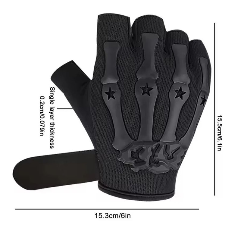 Skeleton Performance HalfFinger Tactical Sports Gloves 5