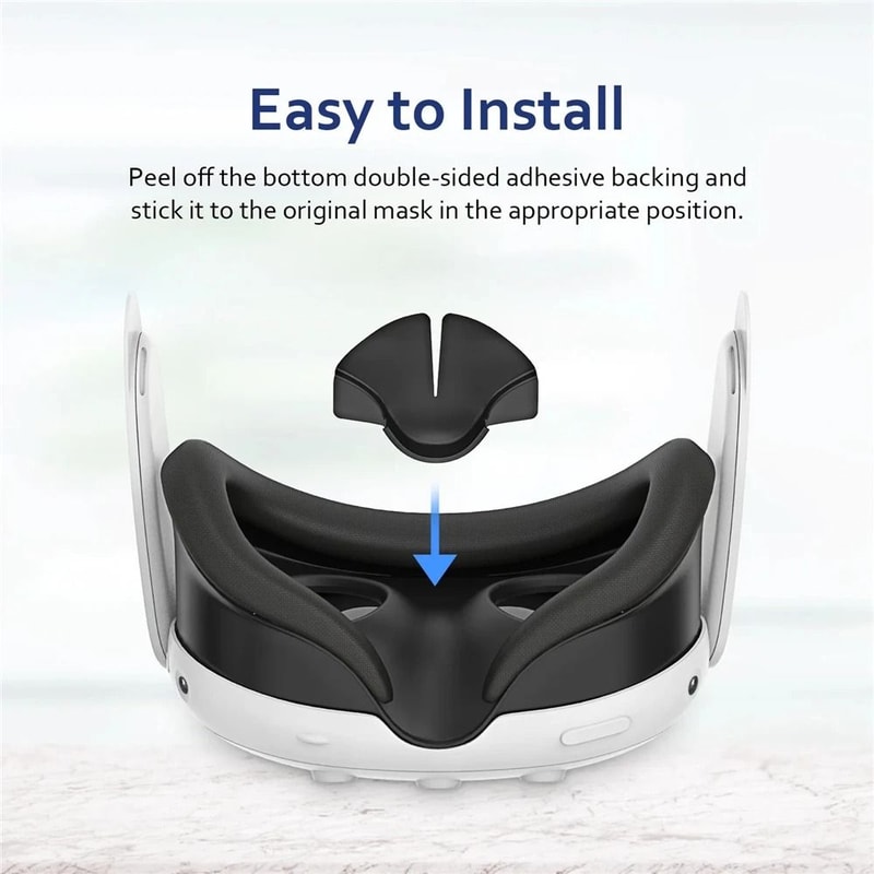 LightBlocking Silicone Nose Pad For Meta Quest 3 2