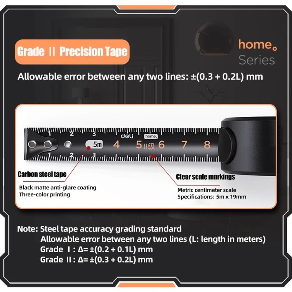 HighPrecision 5M Professional Steel Tape Measure 2