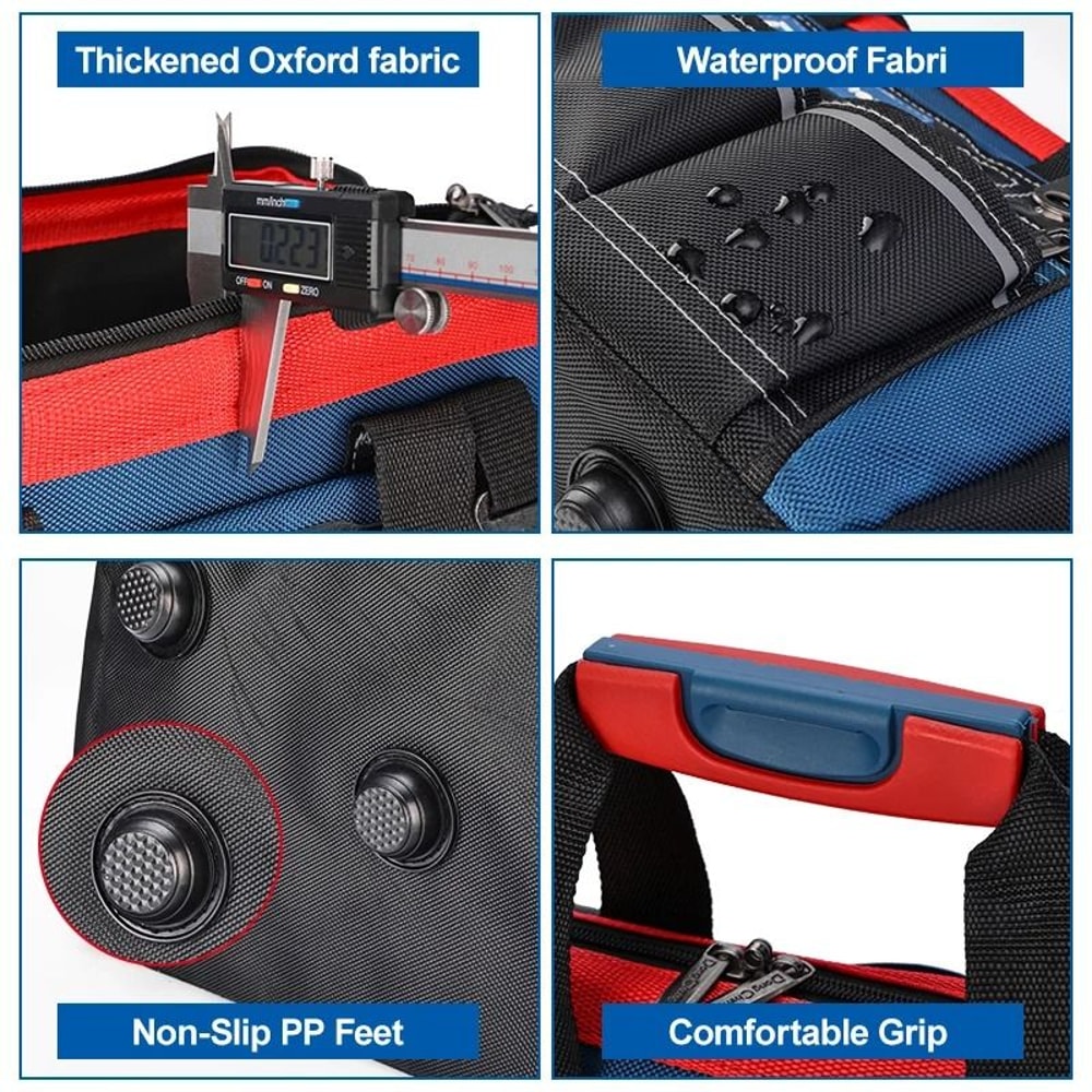 IndustrialGrade 1680D Professional Electrician Tool Bag 2