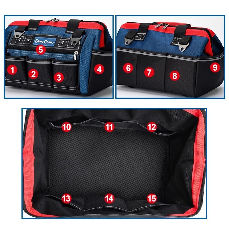 IndustrialGrade 1680D Professional Electrician Tool Bag 3