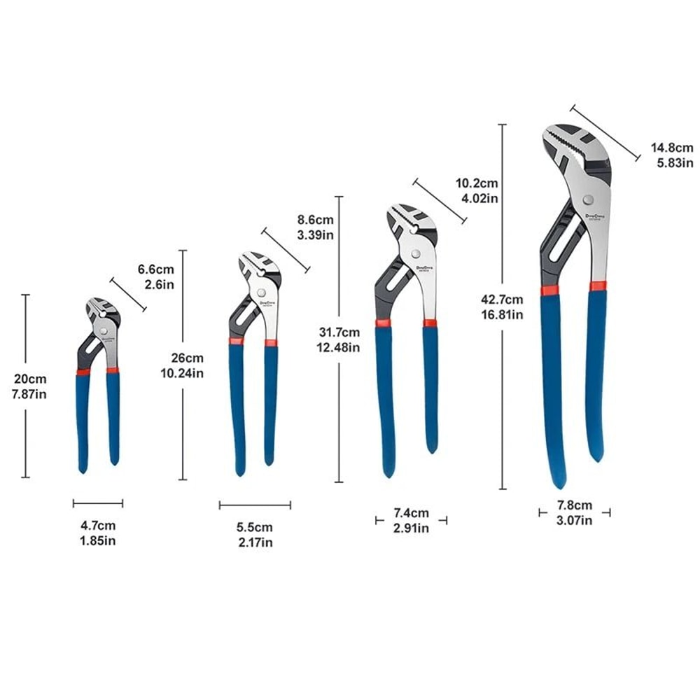 Industrial Chrome Vanadium Professional Water Pump Pliers 2