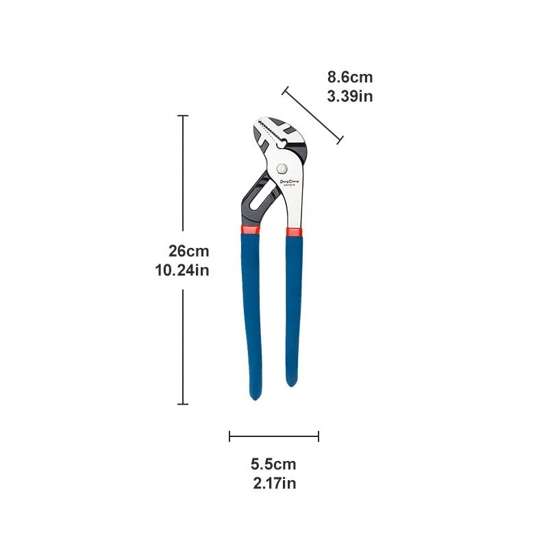 Industrial Chrome Vanadium Professional Water Pump Pliers 8