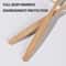 Natural EcoFriendly Bamboo Toothbrush Set With Individual Cowhide Wrap 10Piece Value Pack 2