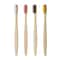 Natural EcoFriendly Bamboo Toothbrush Set With Individual Cowhide Wrap 10Piece Value Pack 5
