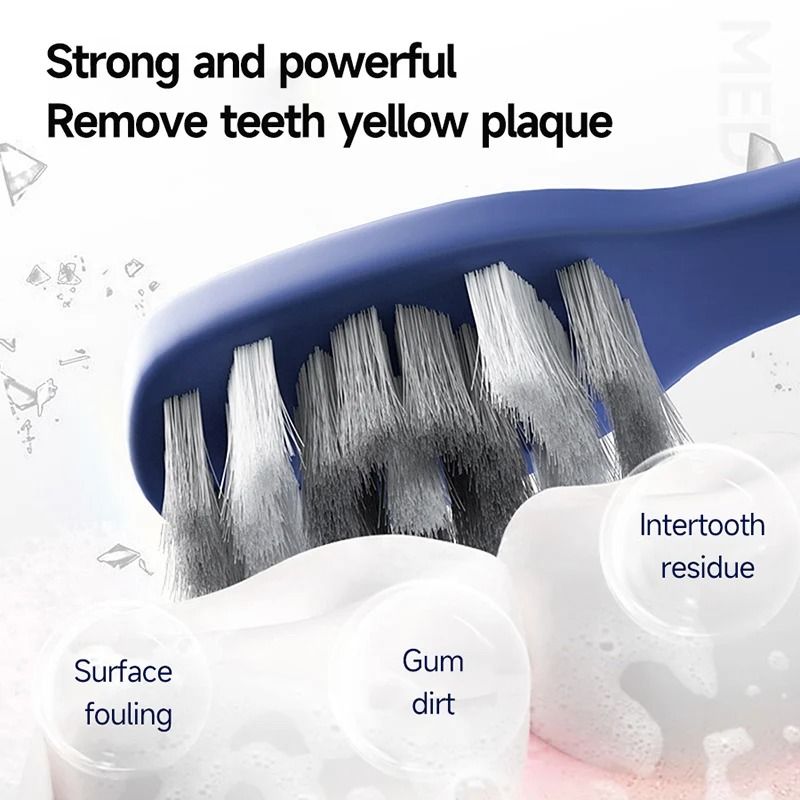 Universal 360 Deep Cleaning Hard Bristle Toothbrush For Men 6Piece Professional Se 5