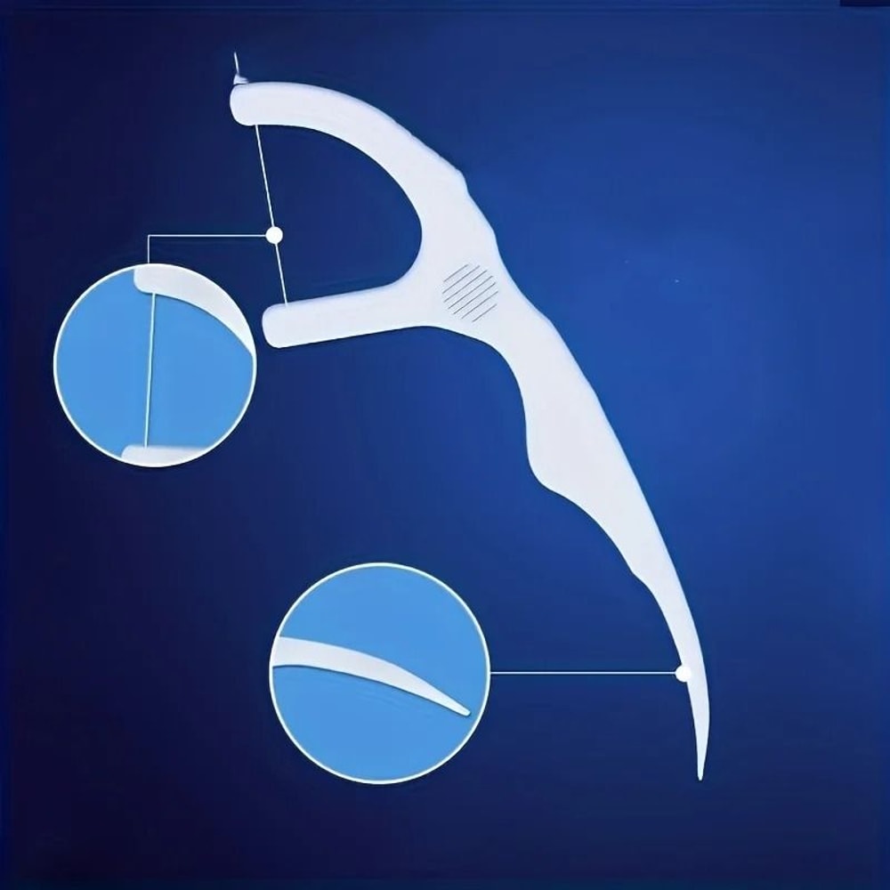 Professional Deep Cleaning Dental Floss Picks 50Piece Portable Travel Set 5