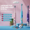 Rechargeable Colorful Cartoon Sonic Electric Toothbrush For Kids With Replacement Heads 0