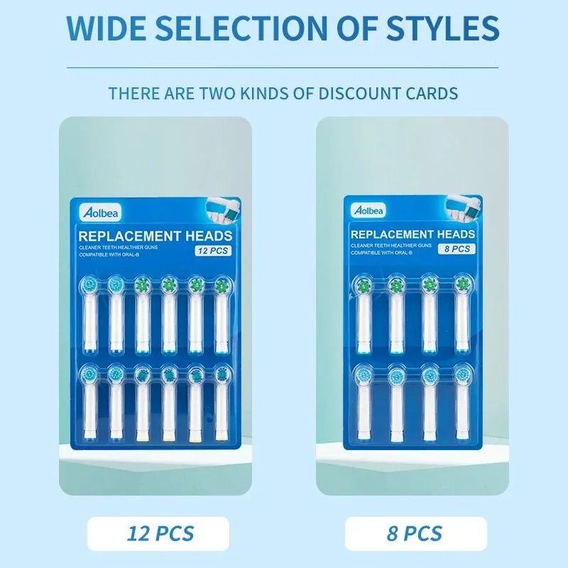 Universal Professional OralB Compatible Replacement Heads 4Piece Daily Care Set 4