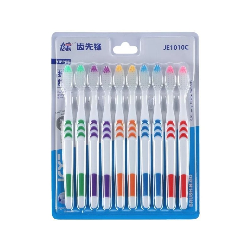 Antibacterial Bamboo Charcoal Soft Bristle Toothbrush For Men Women 7