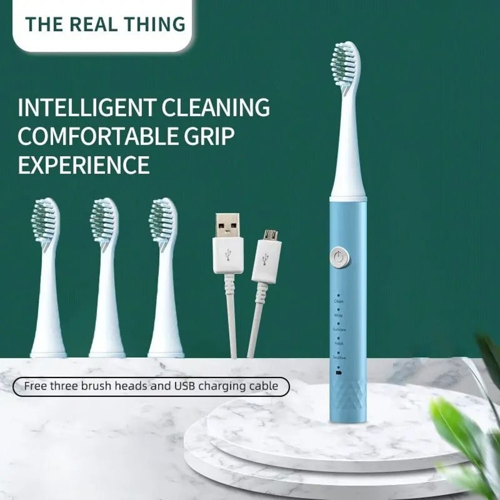 Rechargeable 5Mode Sonic Dental System 40000 SPM Waterproof Ultrasonic Toothbrush 8