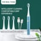 Rechargeable 5Mode Sonic Dental System 40000 SPM Waterproof Ultrasonic Toothbrush 8