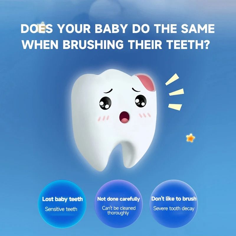 Childrens Sonic Electric Toothbrush Colorful Cartoon Design For Kids USB Rechargeable Waterproof 3