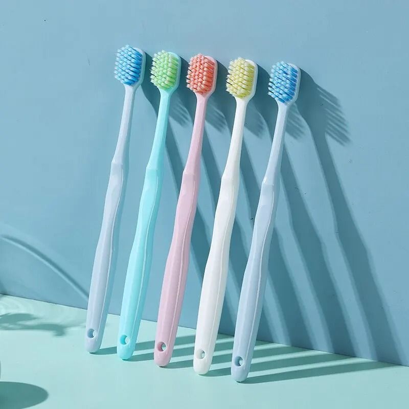Macaron Series Wide Head Soft Bristle Toothbrush 10Piece HighValue Barrel 4