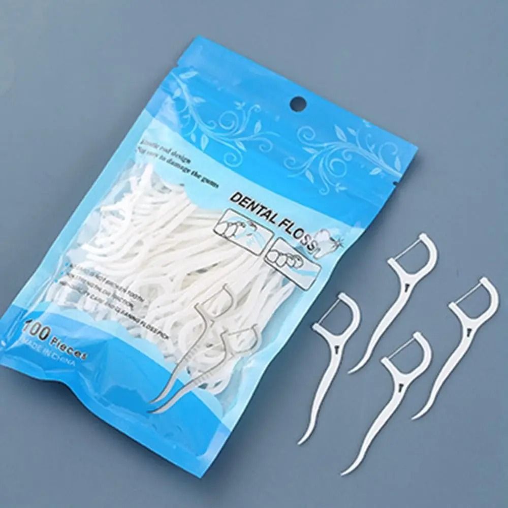 Professional UltraFine Flat Dental Floss Picks 50100 Pcs Bulk Hygiene Set 1