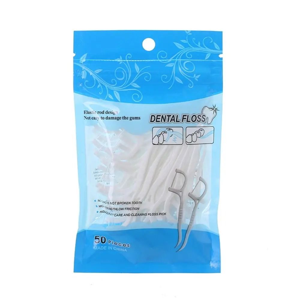 Professional UltraFine Flat Dental Floss Picks 50100 Pcs Bulk Hygiene Set 7