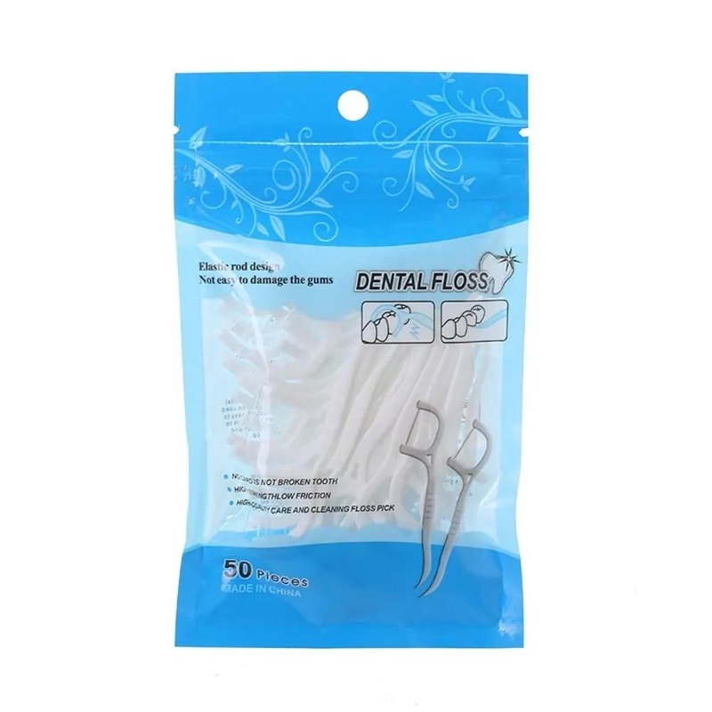 Professional UltraFine Flat Dental Floss Picks 50100 Pcs Bulk Hygiene Set 7