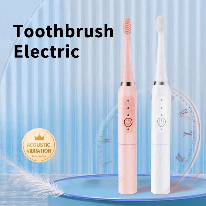 Sonic Toothbrush HighFrequency Waterproof Cleaning Color White 0