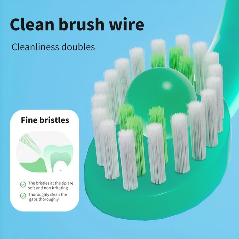 3in1 Portable Travel Bursting Bead Toothbrush Mini Disposable Dental Kit 8 Pcs 2