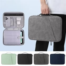 premium portable shockproof laptop sleeve | macbook air & pro protective handle bag