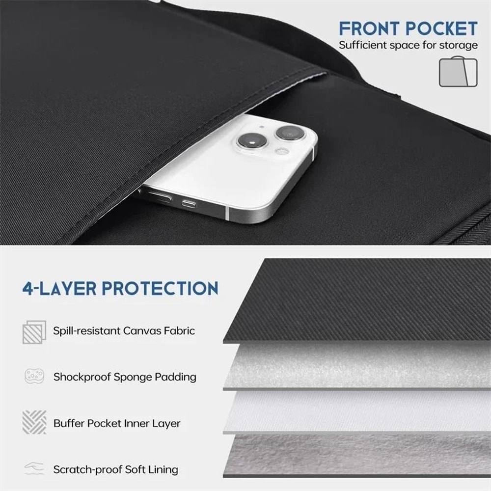 Premium Portable Shockproof Laptop Sleeve MacBook Air Pro Protective Handle Bag 1