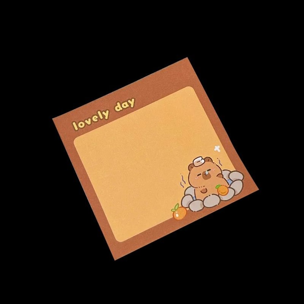Kawaii Capybara Memo Pad Sticker Set 200PCS Creative School Office Supplies 7