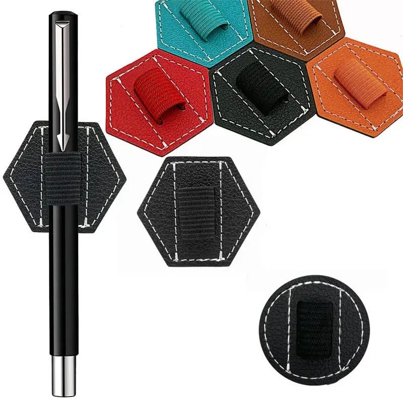 Premium PU SelfAdhesive Magnetic Pen Holder Universal Stylus Stationery Organizer 2