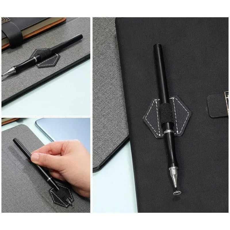 Premium PU SelfAdhesive Magnetic Pen Holder Universal Stylus Stationery Organizer 4