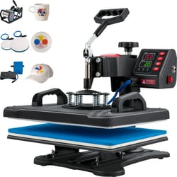 professional 5-in-1 sublimation heat press | 12x15in precision digital transfer machine