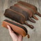 Vintage Leather Pencil Bag Minimalist Stationery Holder Travel Pen Case 0