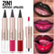 2in1 Plumping Lip Contour Glaze DoubleHead Crystal Lip Gloss Set 2