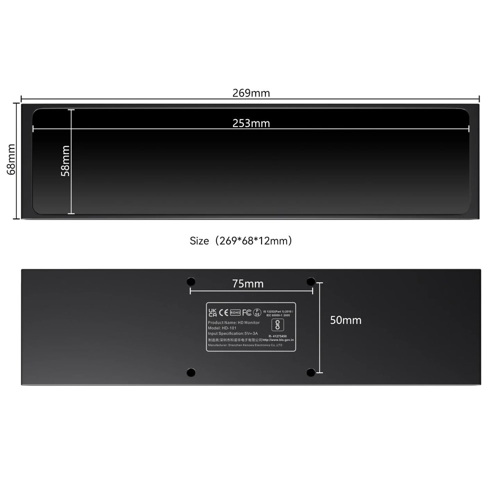 113 Inch UltraPortable IPS Monitor VESA Compatible Dual HDMI USBC Display 1