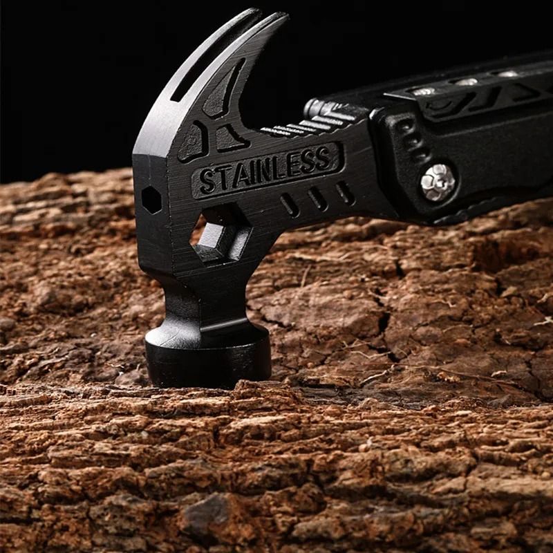 Outdoor Multifunctional MultiTool Folding Safety Hammer Vehicle Escape Tool 3