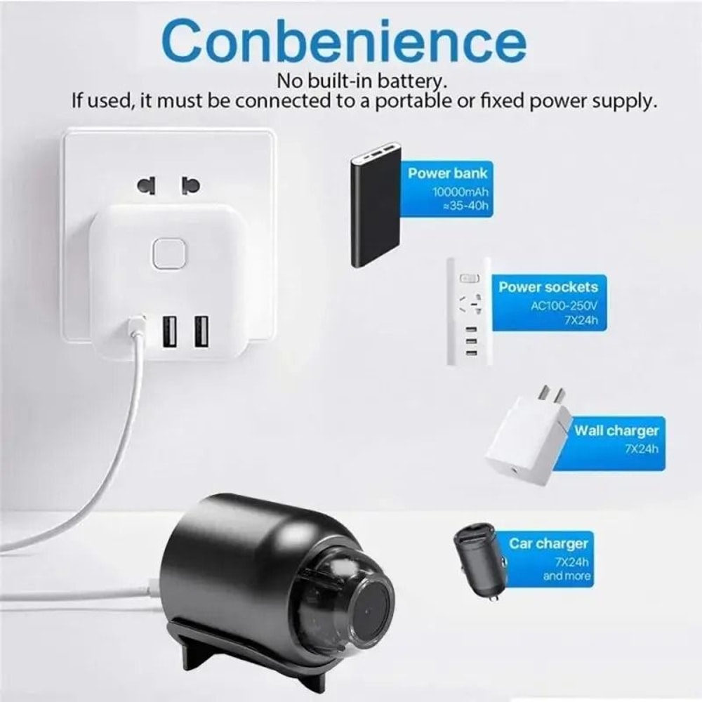 1080P Mini Surveillance Camera Wireless Night Vision Motion Detection 4