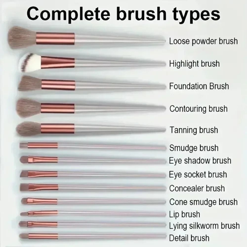Soft Fluffy Makeup Brush Set Essential Beauty Blending Tool 5