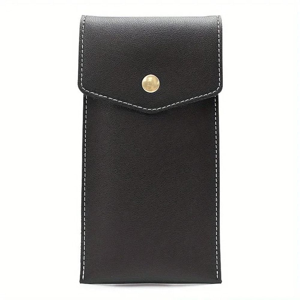 Premium PU Leather Stationery Bag Slim Student Business Office Pen Holder 8