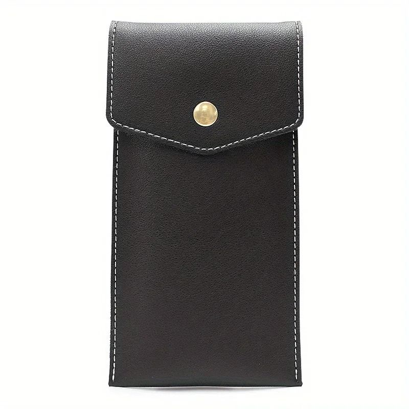 Premium PU Leather Stationery Bag Slim Student Business Office Pen Holder 8